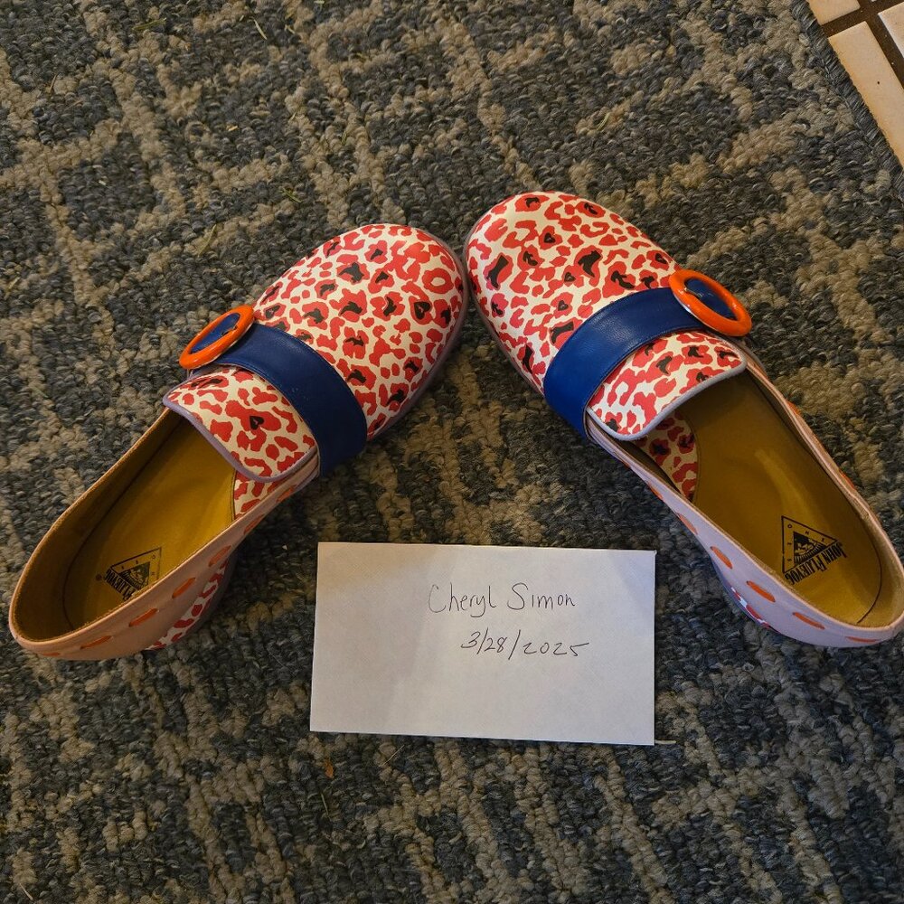 John Fluevog Rema Size 7.5 Poppy EUC $120